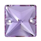 Varrható kristály, négyzet alakú, méret: 16 mm - VIOLET (371)